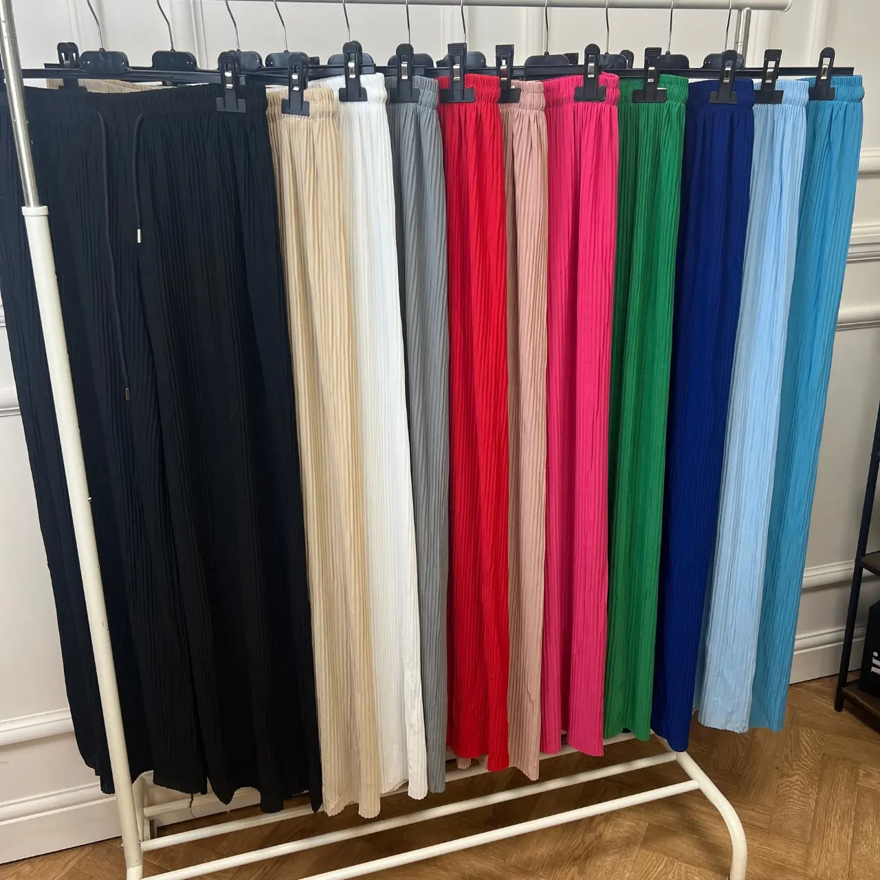 Miss Hussy - Women’s Wide leg PLAIN PLEATED Trousers Palazzo Pants