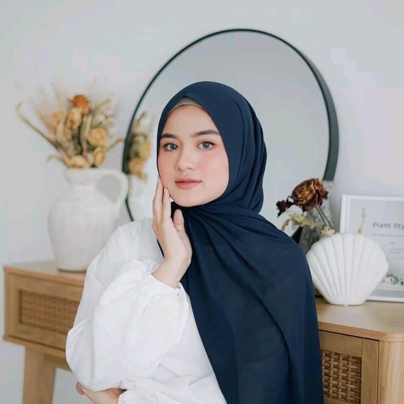 Pashmina Ceruty Baby Doll Jilbab Basic Basic Muslim 1