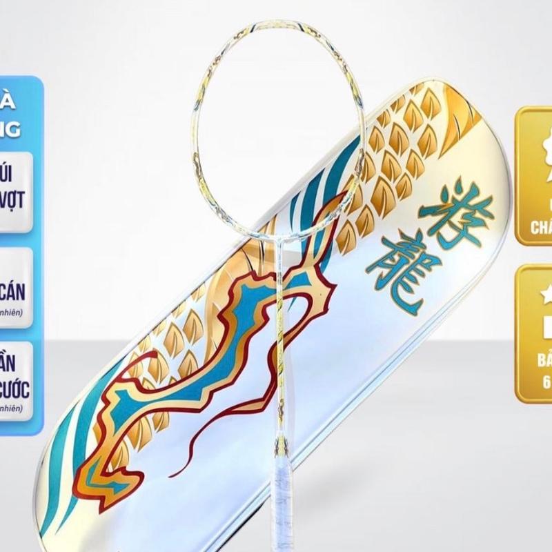 Vợt cầu lông VS YOULONG Rồng Xanh Tím Trắng | Cán Vợt Cacbon