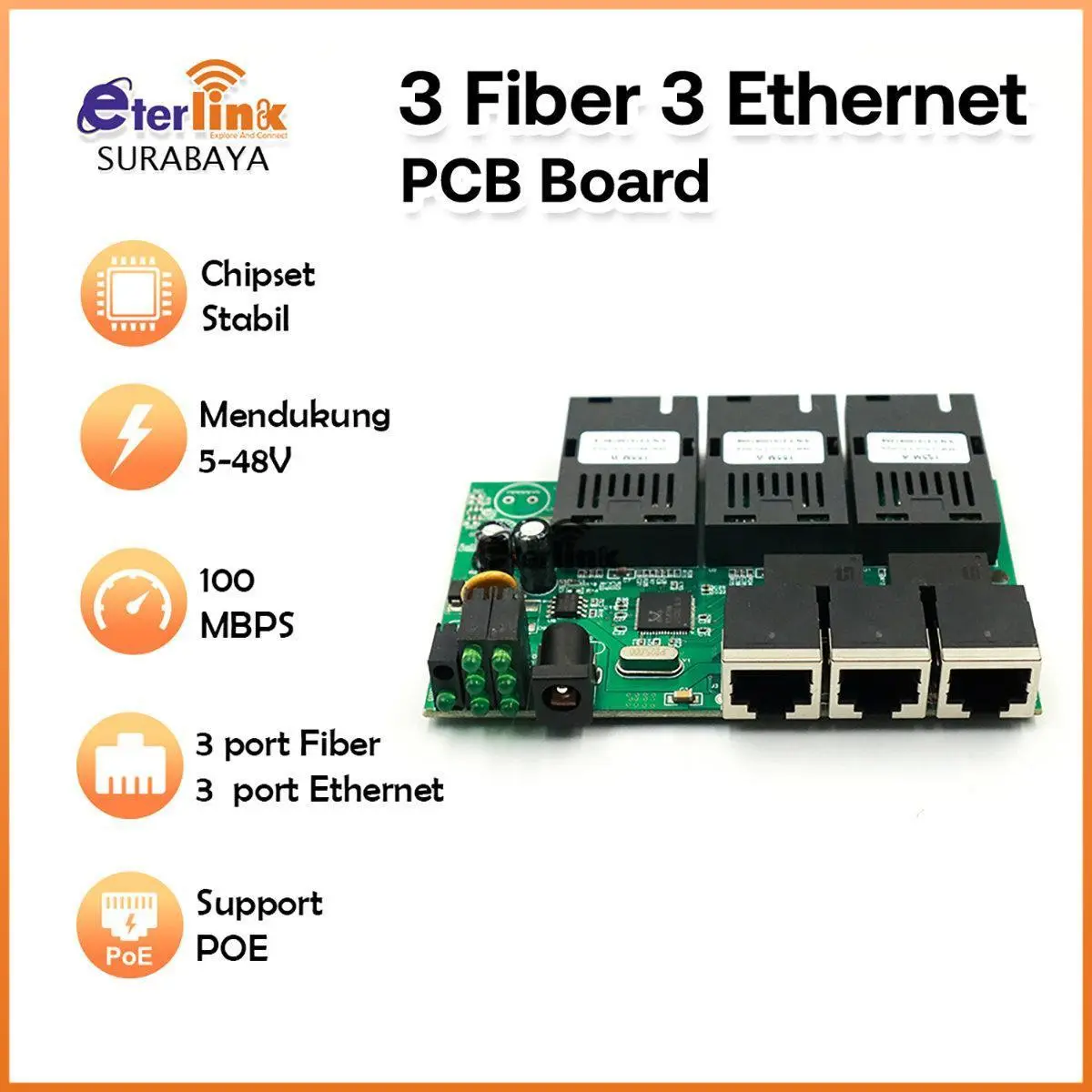 Fpo Input. Shop 【Support POE】10/100M 3F3E Fiber Optik PCB Board Reverse POE 3FO 3LAN ...