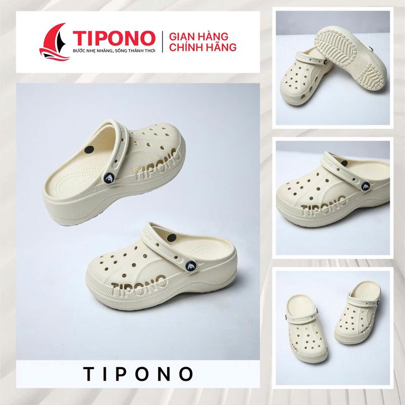 (CHƯA KÈM CHARM) TIPONO Dép Sục Nữ LM71 Đế Cao 5-6cm Chất Liệu EVA Cao Cấp Chống Trượt Thấm Nước Sang Trọng Thanh Lịch Cho Office Lady & Party