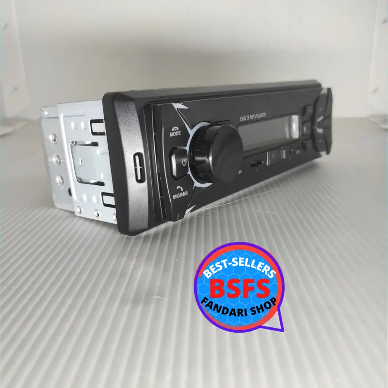 Tianyu [COD] Tape BLUETOOTH tip Mobil AUDIO universal head unit singgle din Mp3 Player Dengan 7 Warna lampu tombol 12 volt Car Kabel 3
