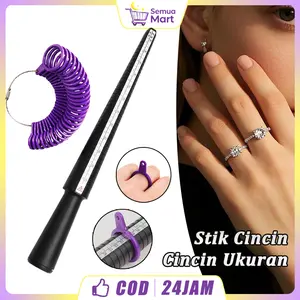 Ring Sizer Ungu Standar US Alat Ukur Cincin untuk Perhiasan DIY Profesional