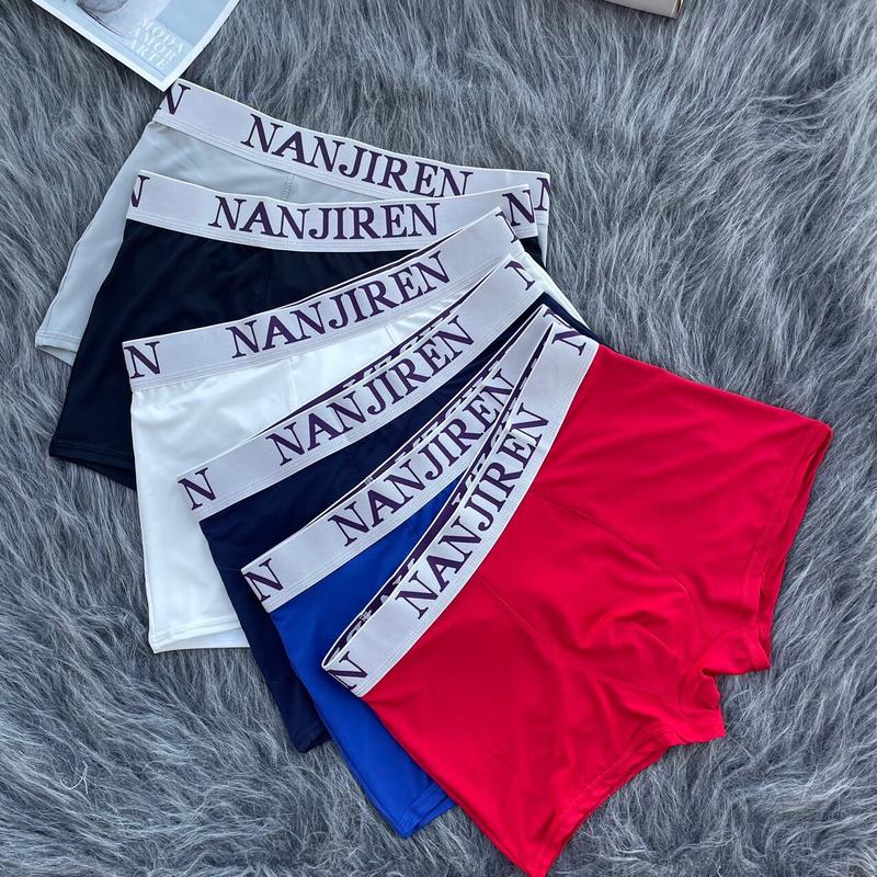Quần lót nam, quần sịp nam thun lạnh cạp dệt , quần boxer mam NANJIREN co giãn mềm mịn thấm hút mồ hôi,