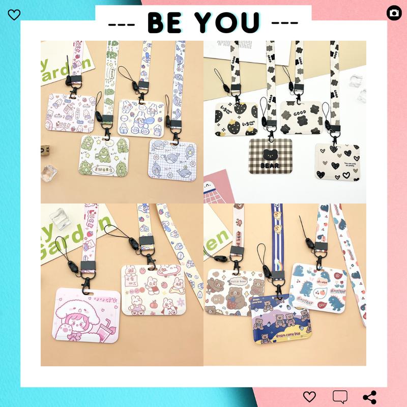 Dây Đeo Thẻ Ngang Cho Sinh Viên Dây Đeo Thẻ Kèm Bao Bọc Cho Học Sinh Nhân Viên Văn Phòng - BEYOU