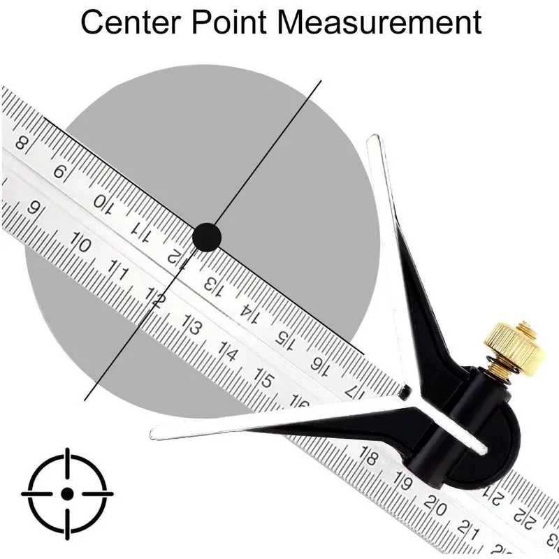 3 in 1 Ruler, Angle Measuring Ruler, Level Ruler, Multifunctional Ruler for Woodworking, with Metric and Imperial Rulers, Suitable for Decoration 4