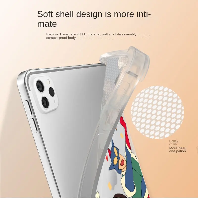 Ốp Bảo Vệ IPad, Dành Cho Pro11 Inch Và Mini6, Thiết Kế Bút Chì Màu Một Mặt, Chất Liệu Silicon, Tương Thích Với iPad 10, Air5 / 4 Và Air3, Hoàn Toàn Mới, Mềm Mại, Tương Thích Với Máy Tính Bảng 2021 7