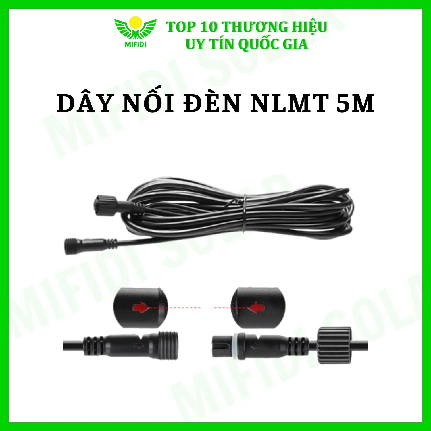 Dây Nối Đèn Năng Lượng Mặt Trời Loại Cao Cấp Dây To Cao Cấp, Bền Bỉ Theo Thời Gian Và An Toàn, Độ Dài 5m, Giảm Tiêu Hao Khi Nối Dài