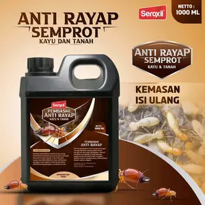 (isi ulang) obat pembasmi anti rayap kayu tanah ampuh 1liter SEROXIL Cair Non-Listrik Insects