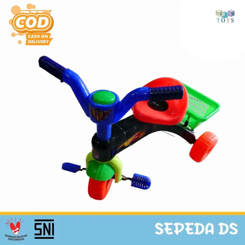 Sepeda Anak Roda 3 Tricycle FB 718 Fitur Tanpa Musik Sepeda DS Plastik