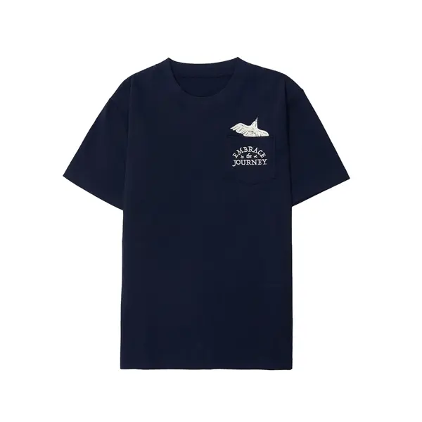 ÁO THUN FIVEX-BST EMBRACE THE JOURNEY-NAVY Unisex Cotton