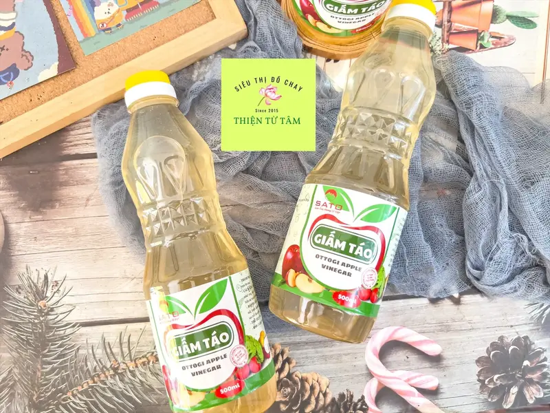 Giấm Táo Sato Công Dụng Tuyệt Vời Cho Sức Khỏe Và Sắc Đẹp Chai 500ml 4