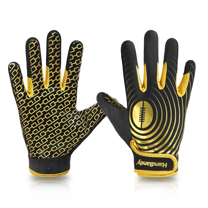 Eid Al-Adha Football Gloves for Adults and Youth (1 Pair), Summer Lightweight and Flexible Sports Baseball Football Accessories, Hand Protection Gloves, 6