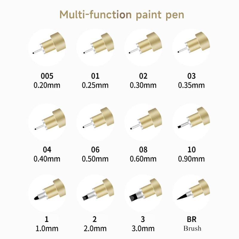 Product Introduction of Fine Liner Pen Set, Waterproof Needle Pen, Art Hand-painted Hook Line Pen, Sketch Pen, Stationery Set, School Art Supplies 2
