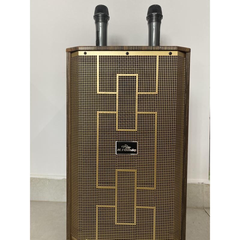 (BẢNG NÂNG CẤP 2023) Loa Vali Kéo Bluetooth Di Động Kiomic K89, chỉnh Bass, Treble, Reverb.Kèm 2 Micro Không Dây Karaoke Củ Loa Nghe Nhạc