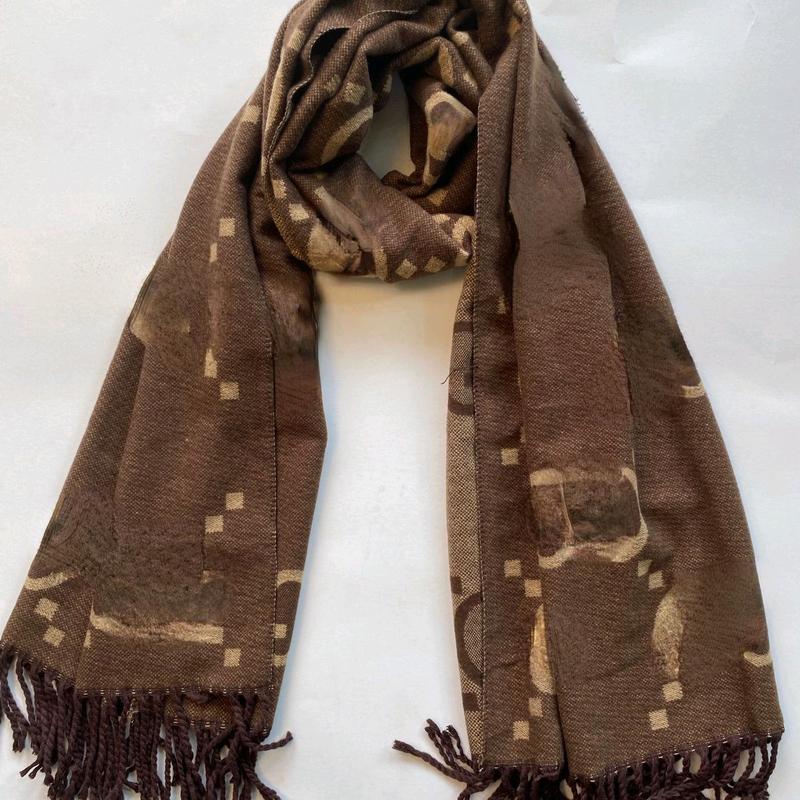 (Et 55) syal wool kashmir winter 195x67 (konfirmasi dulu sebelum co ) 2