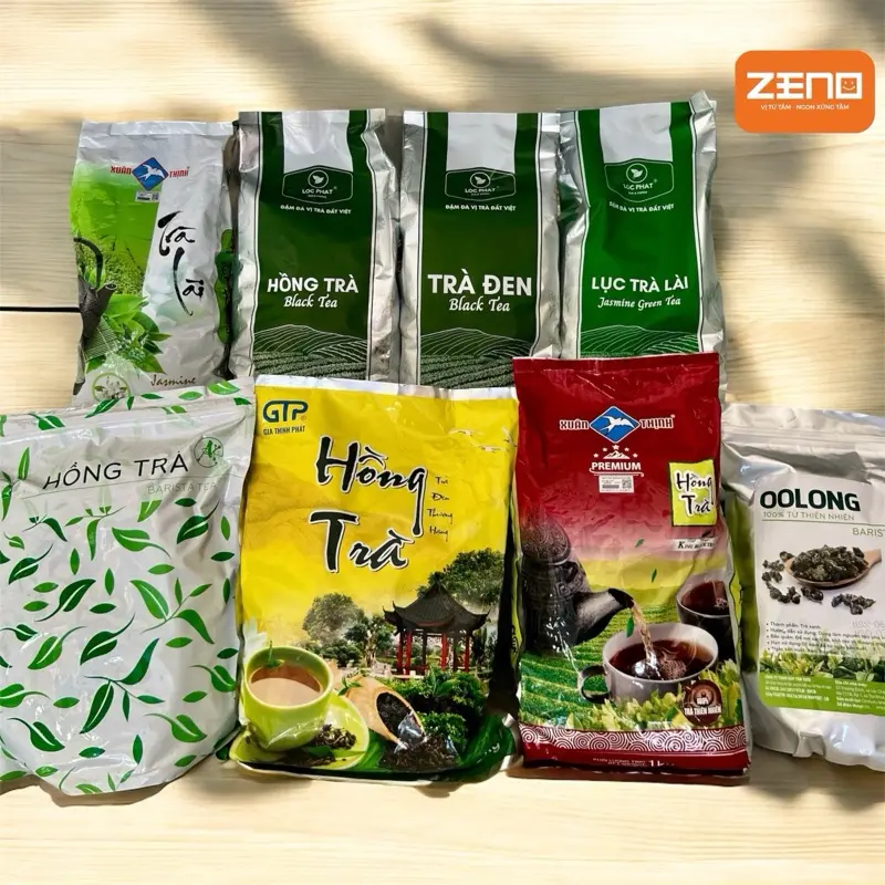 Trà túi gói 1kg, trà olong, trà lài, hồng trà... nhiều thương hiệu 0