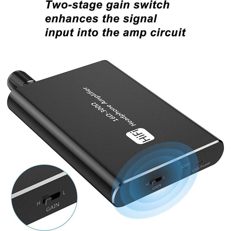 Product Introduction of Aux Input Earphone Amplifier High-Fidelity Compact 3.5mm Jack Headphone Amp Adjustable Portable Audio Amplifier for On-the-Go Audiophiles Music Smartphone 0