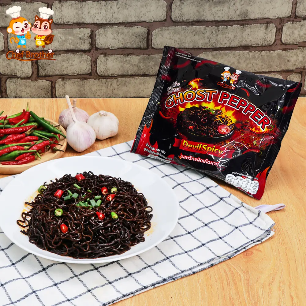 Chef Brother (BCD) 1ซอง {มี เลข อย.}  มาม่าเผ็ดที่สุดในโลก ห่อใหญ่!! GUIJAO GOST PAPER มาม่าเผ็ดนรกแตก ซี้ดซ๊าดถึงใจ