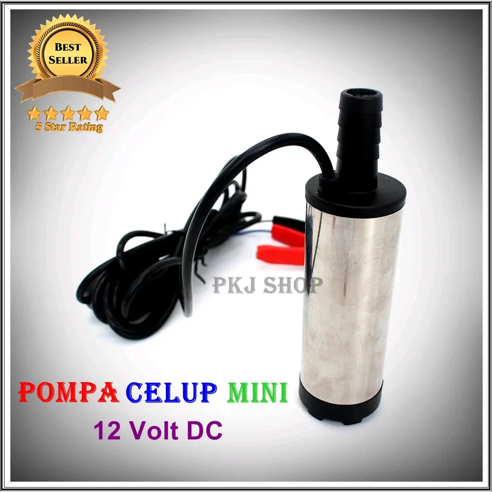 Pompa Celup Air Mini 12V 12 Volt Portable Submersible Pump Kencang
