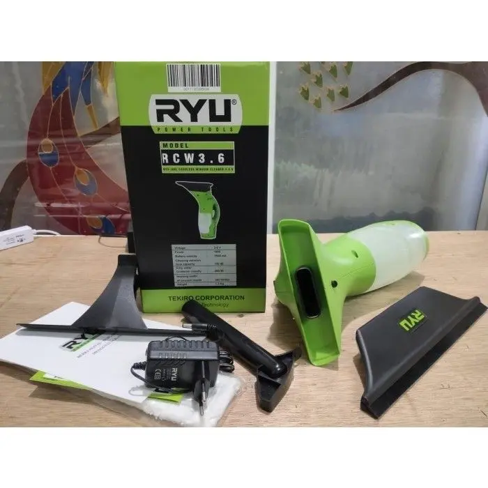 RYU Mesin Pembersih Kaca Portable Cordless RCW 3.6 V Window Cleaner