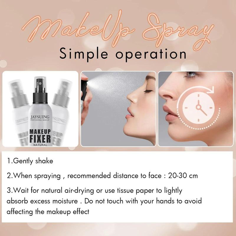 Product Introduction of Makeup Setting Spray Matte Finish Long Lasting Oil Control Refreshing Hydrate Foundation Fixer Lightweight Waterproof Cosmetics 23