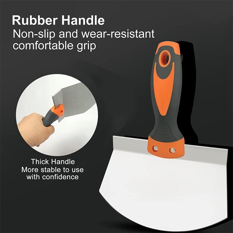 Product Introduction of 1pcs Stainless Steel Wall Paint Plaster Shovel Putty Knife Scraper Blade Paint Feeder Filling Spatula Construction Tools 9