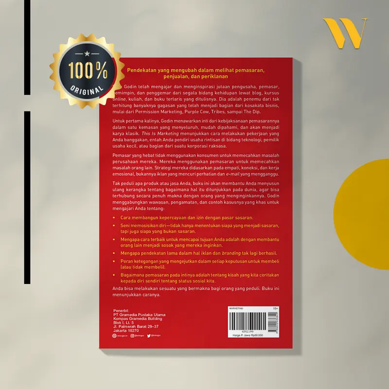 Buku Bisnis "This Is Marketing: Anda Tidak Akan Terlihat Sebelum Anda Belajar Melihat" by Seth Godin terbaik terlaris baru original terbaru terpopuler 1