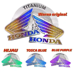 SALE EMBLEM SAYAP HONDA WING TITANIUM ORIGINAL HARGA SATU PASANG KIRI KANAN