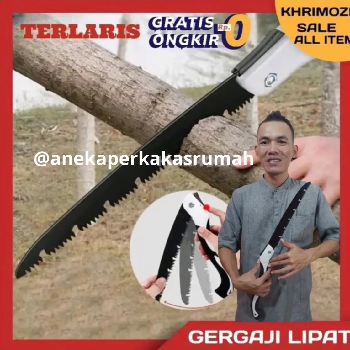 Gergaji Lipat Portabel Ukuran 36cm/42cm/50cm/57cm