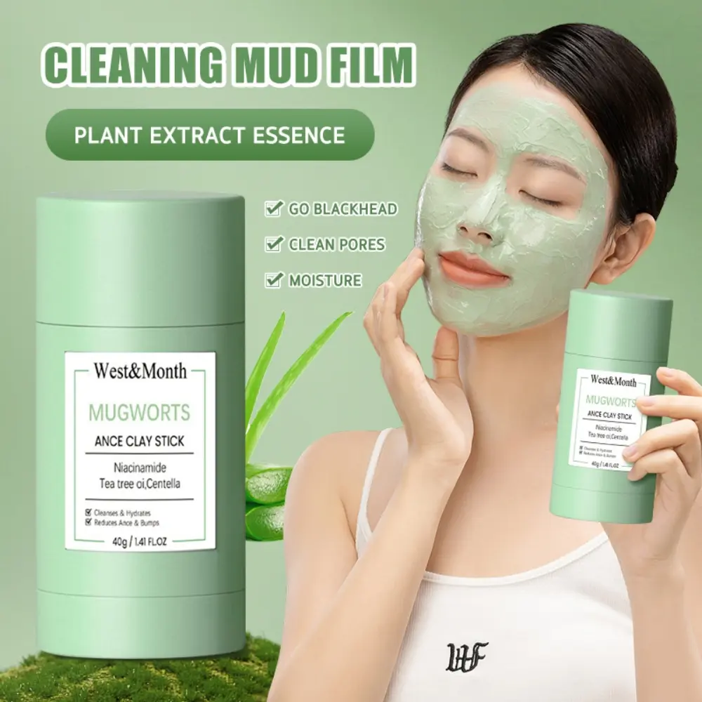West & Month Blackhead Cleaning Solid Mud Film Gentle And Refreshing Skin Cleaning Mask Facial Products
