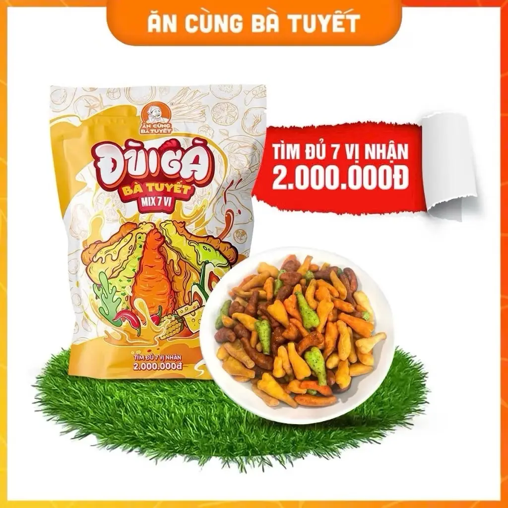[CHÍNH HÃNG] Đùi gà mix 7 vị, bim mái tôn, mái ngói - ĂN CÙNG BÀ TUYẾT