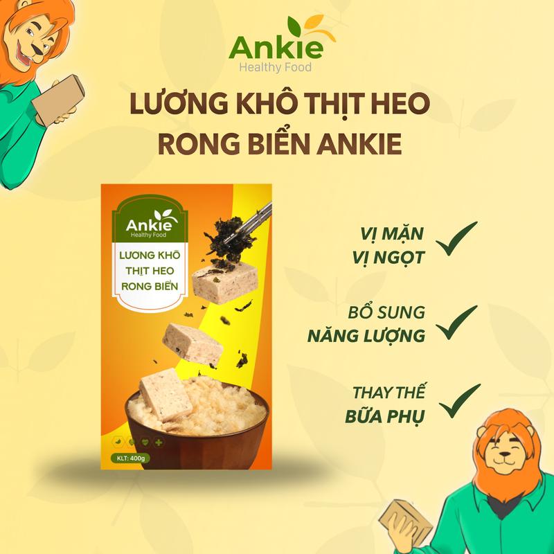 [Hộp 400g] Lương khô mini Ankie vị Thịt Heo Rong Biển Vị mặn Vị ngọt Ngon Thức Ăn Food Snack Ăn vặt Bánh Quy