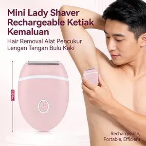 Pencukur Bulu Wanita 7-in-1 Lady Shaver, Rechargeable untuk Wajah & Tubuh, Pencukur Listrik Kecil dengan Display LED Smart, Pisau Hypoallergenic untuk Ketiak, Kaki, Lengan, dan Area Kewanitaan, Waterproof IPX7, Gerakan 360°, Panjang 5