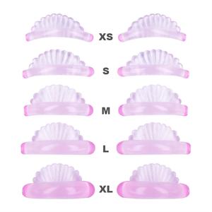 5 Pares de 5 Tamaños de Almohadillas de Silicona para Lifting de Pestañas, Rizador 3D, Herramientas Aplicadoras de Parches para Ojos, Accesorios para Extensiones de Pestañas