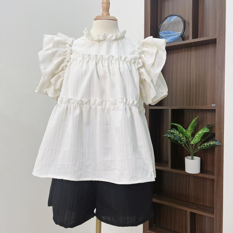 [Mua áo Tặng quần] Áo Babydoll 3 Tầng Tay Bèo Đang Hot Top
