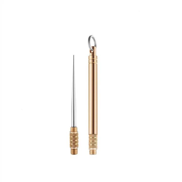 Product Introduction of Titanium Outdoor EDC Portable Multi-Purpose Toothpick Bottle Fruit Fork Camping Tool Toothpick Tube Is More Durable Than Floss 7