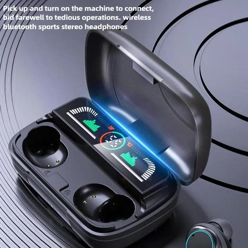 Wireless Bluetooth Headphones: Ultra-long Battery Life with Large Capacity, HiFi Stereo Bass Sound, Quick Connection via Bluetooth 5.3, ENC Noise Reduction with Low Latency, Daily Water and Sweat Resistance