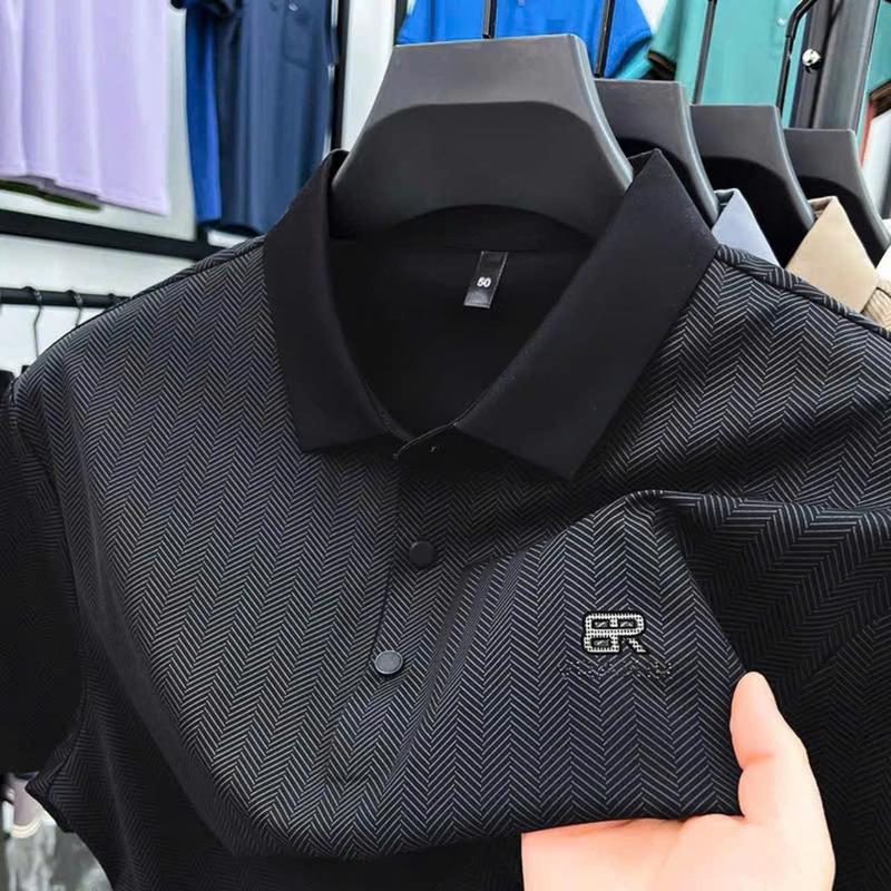 Product Introduction of Áo POLO Nam Ép Nhiệt 8856 Hàng QC Cao Cấp Xu Hướng Thời Trang 2024 Menswear Có Cổ Shirt - Ngắn Tay - Tay Ngắn áo  khoác 9