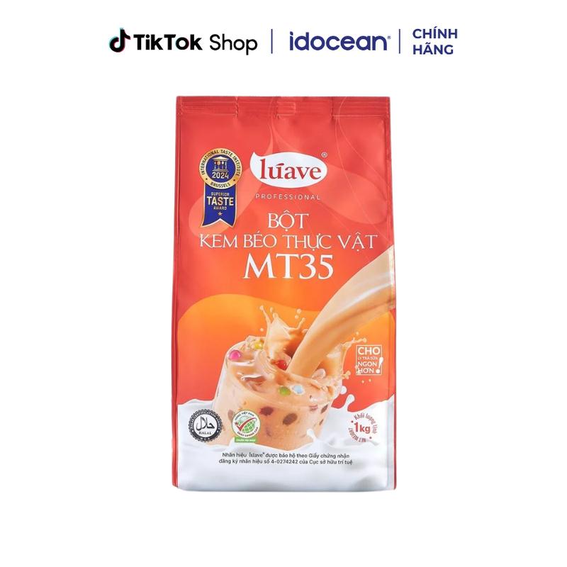  Bột kem béo thực vật MT35 Lúave 1kg - Cho ly trà sữa béo thanh tôn lên vị trà phù hợp với mọi loại trà 