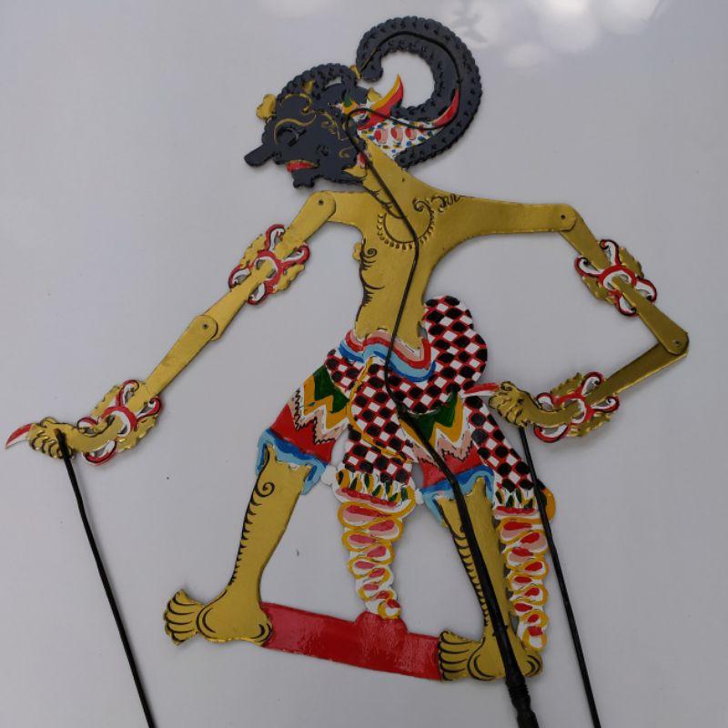 Wayang Kulit Sapi Asli BIMA WERKUDARA BRATASENA Mini 30 cm 1