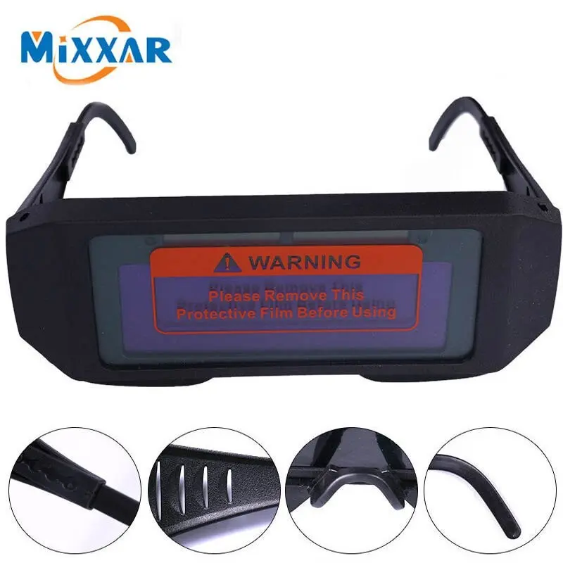 [WORKING STUFF] - Mixxar Kacamata Las Otomatis Auto Darkening Soldering Googles - 5100B - Black