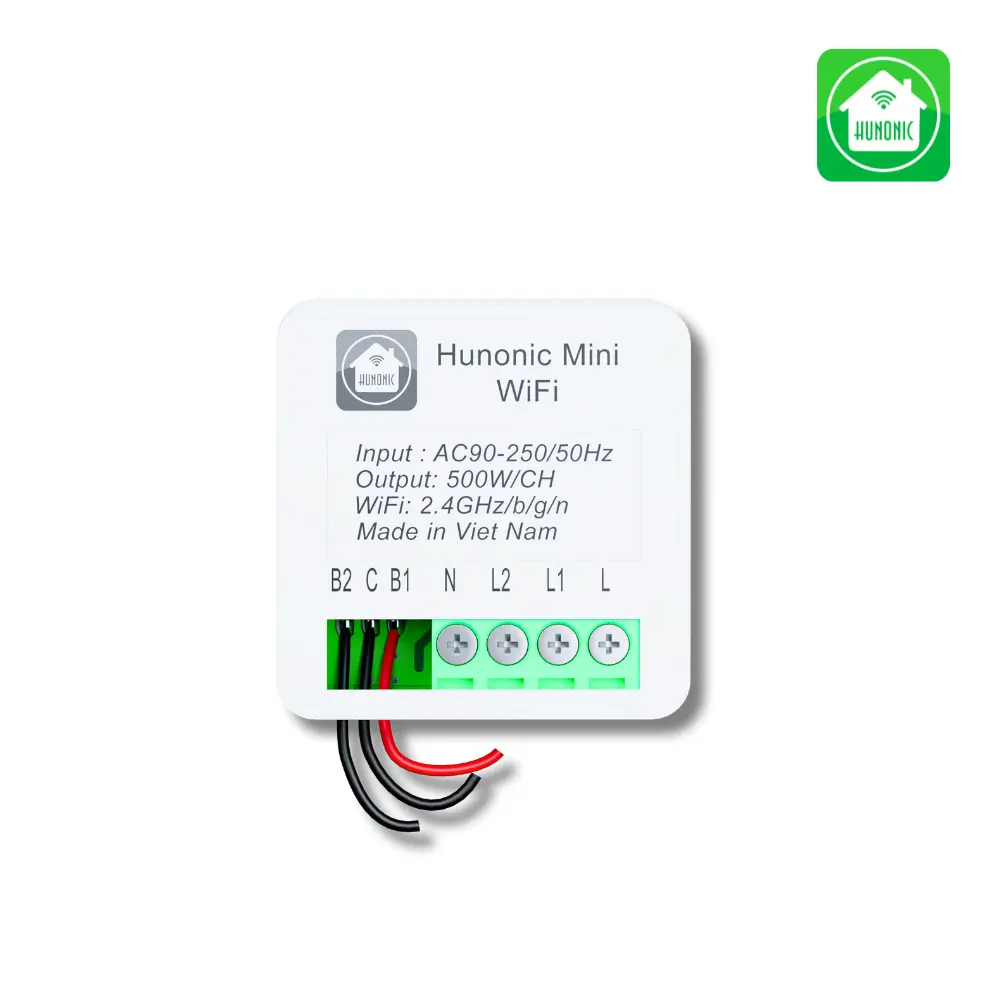 Công Tắc Thông Minh Hunonic Wifi Mini - Biến Công Tắc Thường Thành Thông Minh