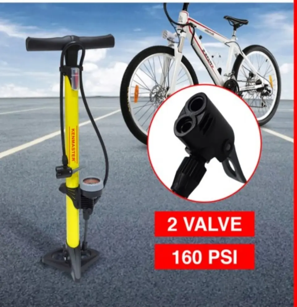 Kenmaster POMPA ANGIN Meter Ban Sepeda Motor Bola Kolam