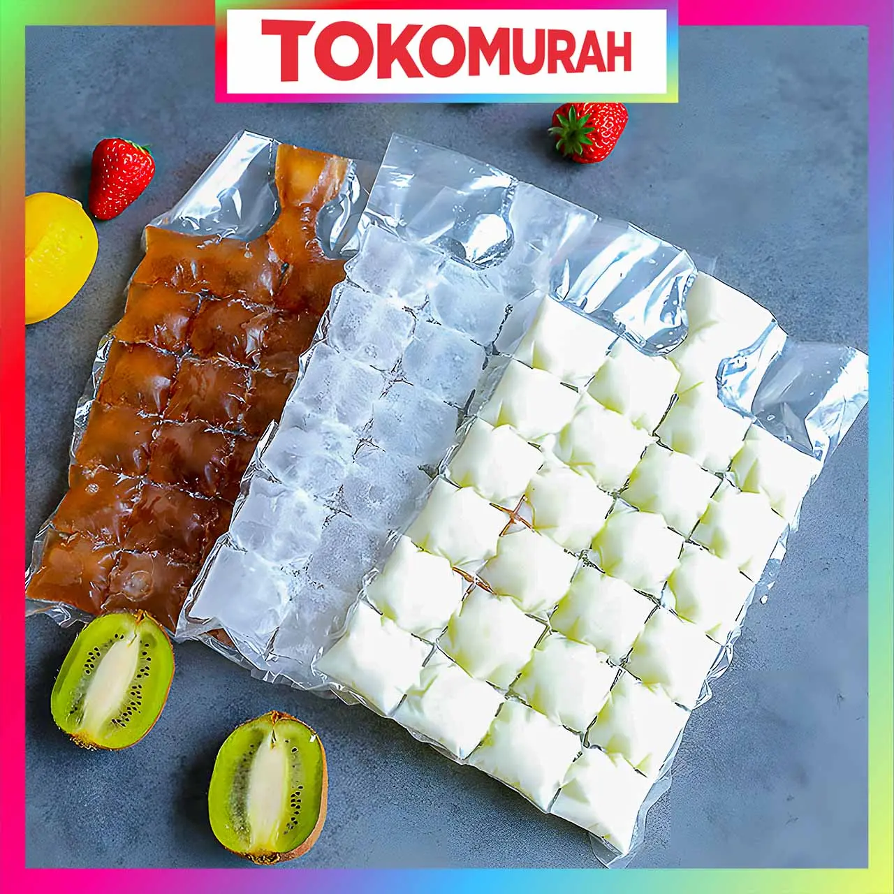 Kantong Plastik Cetakan Es Batu Isi 10pcs