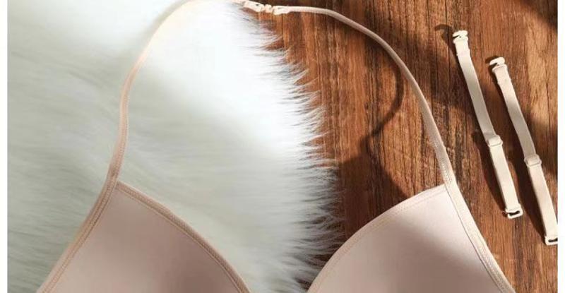 Product Introduction of Đồ lót cốc tam giác mới Áo ngực có nút phía trước vô hình Mùa hè mỏng thu nhỏ ngực Nữ Bra Nữ Bra Women Màu Đen bodolot  nuqb áo  nâng chỉ giặt tay 【 xám xanh lá 】 18