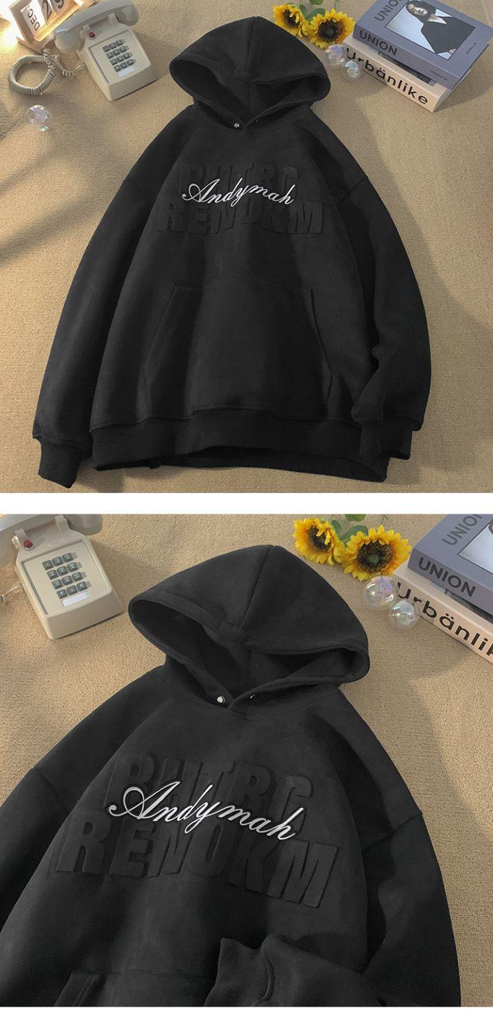 Product Introduction of Áo Hoodie Nặng, Dành Cho Nam Giới, Thương Hiệu Hợp Xu Hướng Có Mũ Trùm Đầu, Thích Hợp Cho Mùa Thu Và Mùa Đông, Thanh Thiếu Niên Và Học Sinh Trung Học, Phong Cách Cổ Điển Mỹ, Hàng Mới Về 2023, Áo Có Mũ Trùm Đầu 3