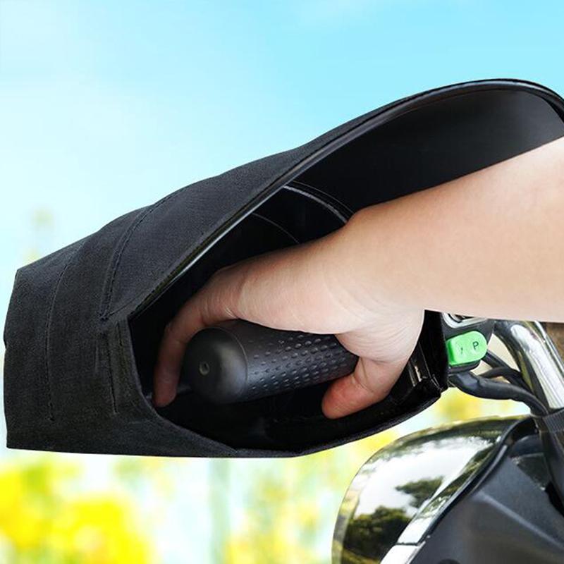 Motorcycle Handlebar Muffs Summer Airy 3D Oxford Waterproof Sun Protection Gloves With Reflective Strip Design motorcycle gloves 4