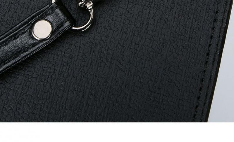 Product Introduction of New Men's Clutch Large Capacity Soft Leather Clutch Envelope Package Trendy Briefcase Business Men's Bag Live Supply 19