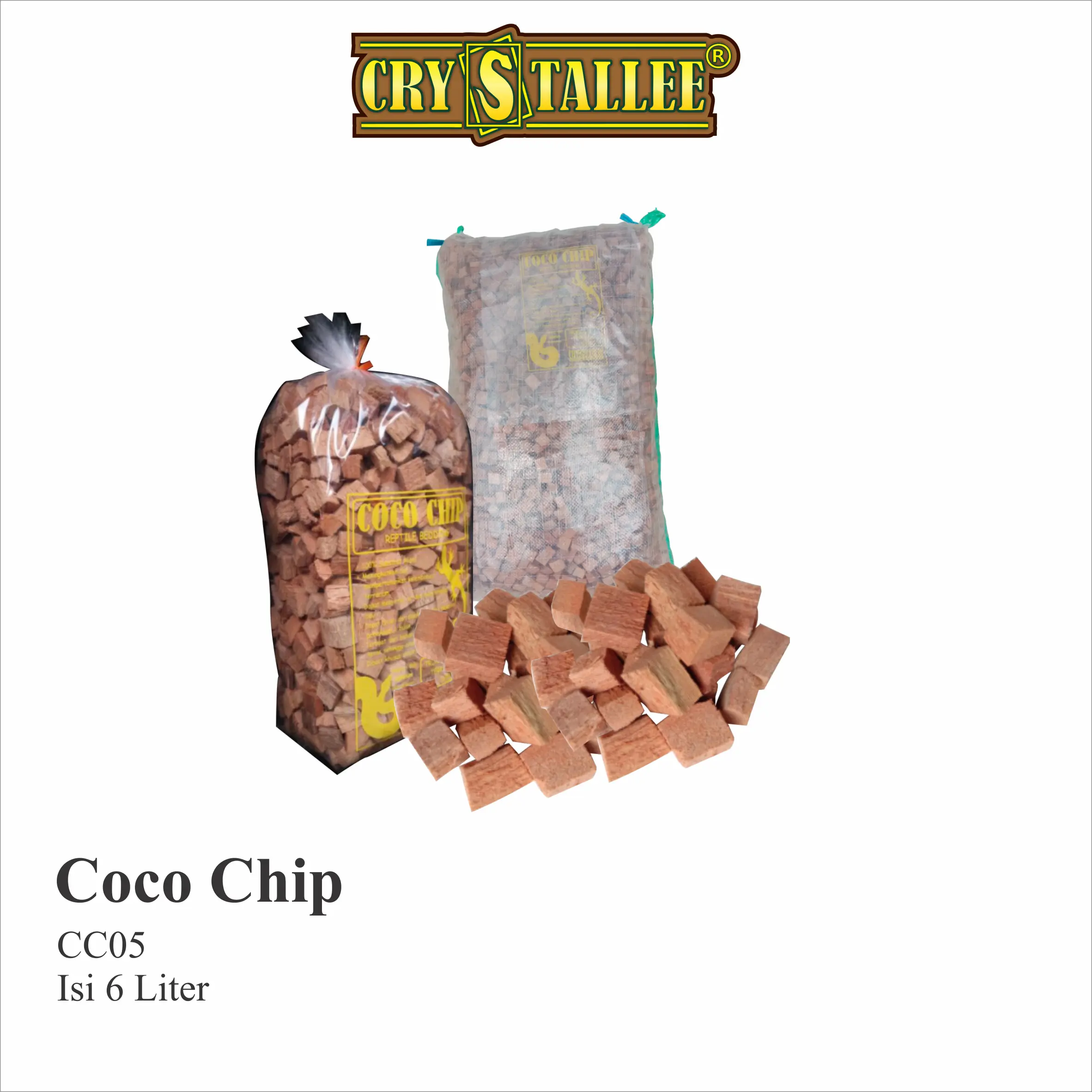 CRYSTALLEE ALAS KANDANG REPTIL Kura ular II COCO CHIP